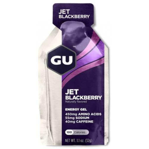 gu energy gel single jet blackberry