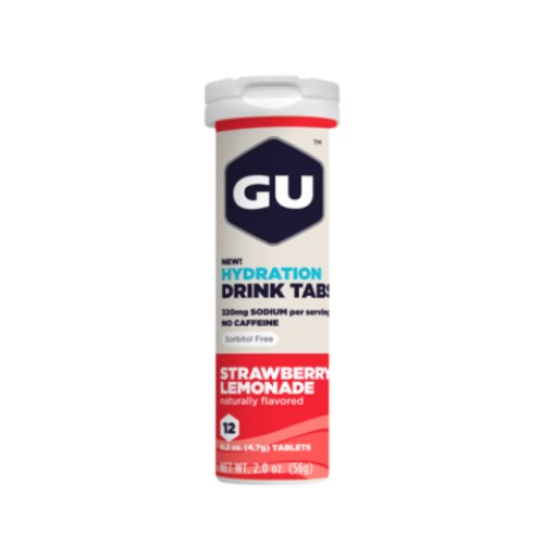 gu hydration drink tabs strawberry lemonade