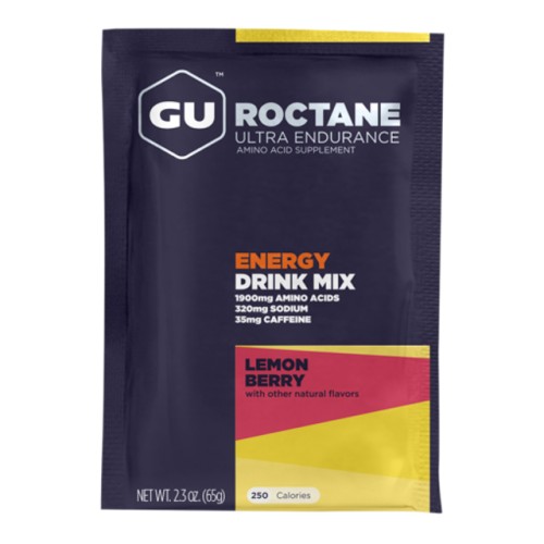 gu roctane energy drink single packet lemon berry